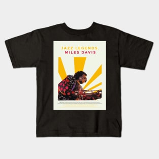 Miles Davis - The Jazz Artistry  Jazz Legends Kids T-Shirt